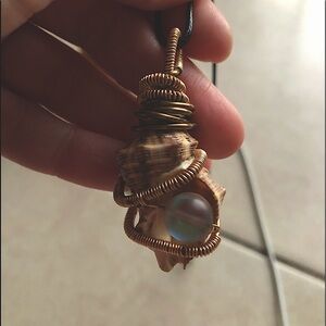 Conch shell Wire Wrap